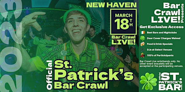 2023 Official St. Patrick's Bar Crawl New Haven, CT