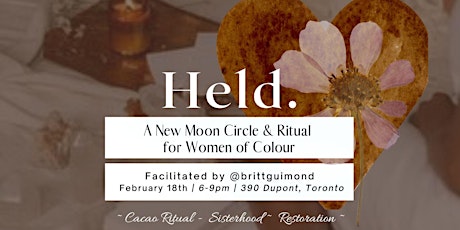 HELD - A New Moon Circle for Women of Colour