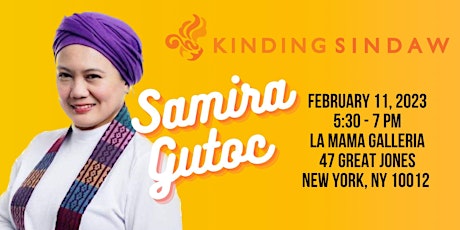 Primaire afbeelding van Rinayung + Intro to Kinding Sindaw with Samira Gutoc