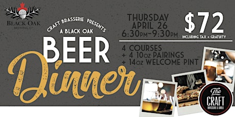 Beer Dinner with Black Oak Brewery  primary image