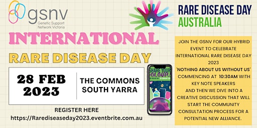 The Genetic Support Network of Victoria Rare Disease Day 2023