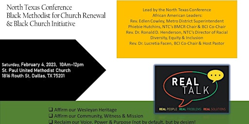 North Texas Conference Black Church-Real Talk