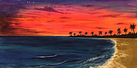 Glittering Moonlit Beach - Paint and Sip by Classpop!™