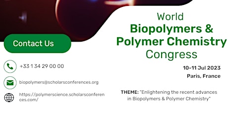World Biopolymers & Polymer Chemistry Congress