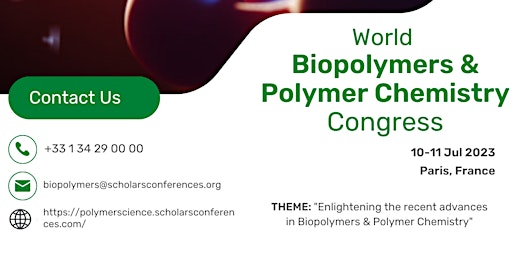 Image principale de World Biopolymers & Polymer Chemistry Congress