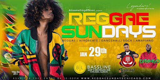 REGGAE SUNDAY // The #1 Caribbean Party In The City