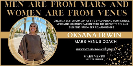 MEN ARE FROM MARS AND WOMEN ARE FROM VENUS, Kelowna