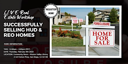 Successfully Selling HUD & REO Homes ~ Thursday, Feb 9th!