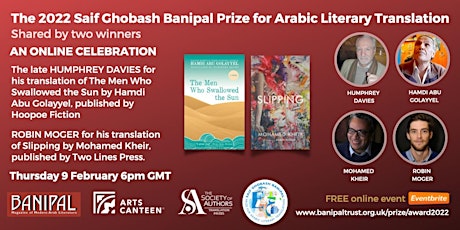 The 2022 Saif Ghobash Banipal Prize  for Arabic Literary Translation