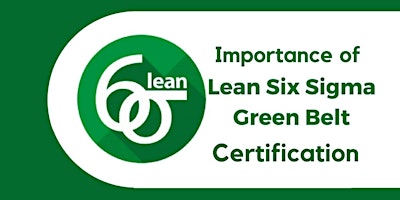 Primaire afbeelding van Lean Six Sigma Green Belt Certification Training in Baltimore, MD