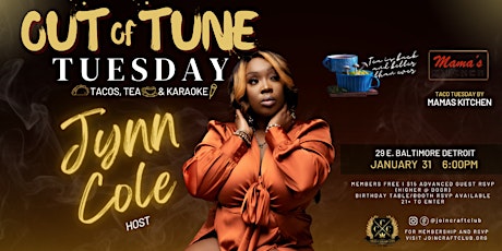 Out of Tune Tuesday Hosted by Jynn Cole