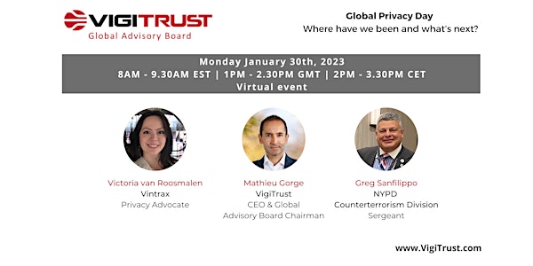 VigiTrust Global Advisory Board: Global Privacy Day 2023