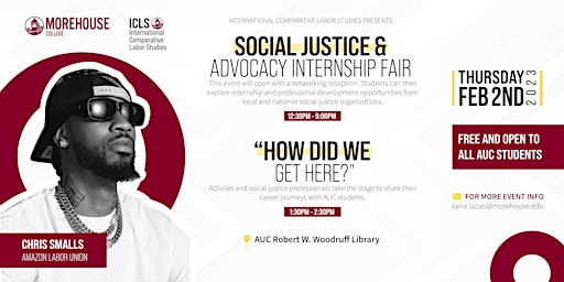 Social Justice & Advocacy Internship Fair  and "How Did We Get Here?" Panel