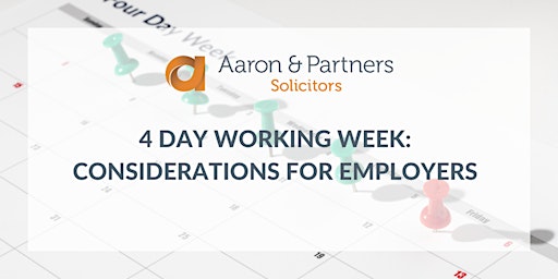HR Lunch Club - 4 Day Working Week: Considerations for Employers
