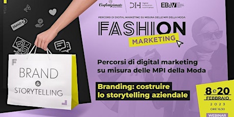 MODA:" Fashion marketing"  l' 8 e il 20 febbraio  2023