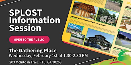 Peachtree City SPLOST Information Session
