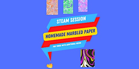 STEAM for children with additional needs:  Marbled paper