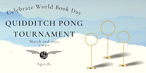 Quidditch Pong  tournament for World Book Day