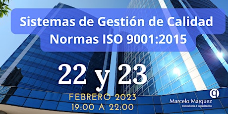 Curso de Sistemas de Gestión de Calidad Normas ISO 9001:2015