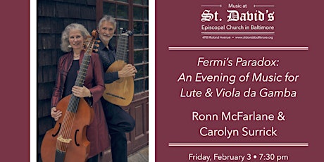 Ronn McFarlane & Carolyn Surrick: An Evening of Lute & Viola da Gamba