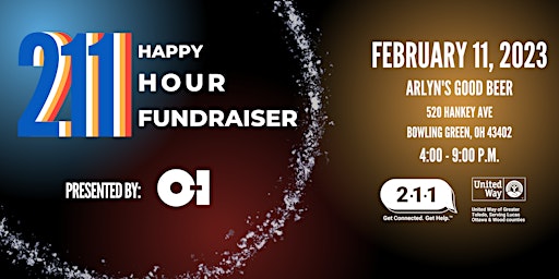 211 Day Happy Hour Fundraiser - Wood County