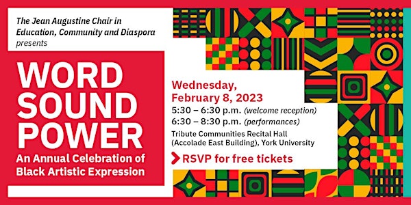Word, Sound, Power - An Annual Celebration of Black Artistic Expression
