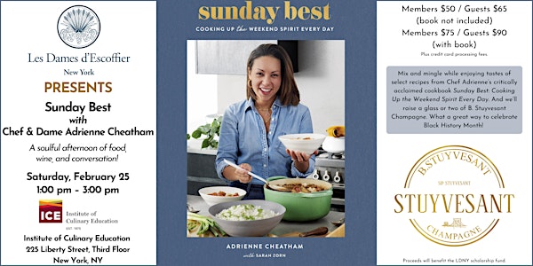 Les Dames NY Presents Sunday Best with Chef Adrienne Cheatham