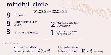 Willkommen zur  8-wöchigen Meditationsgruppe mindful_circle