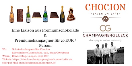 Hauptbild für Chocion meets Champagnerglueck.de Schokolade & Champagner vom Feinsten!