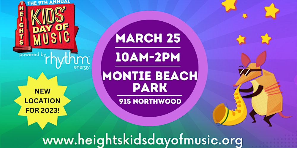 2023 - 9th Annual Heights Kids Day of Music powered by Rhythm Energy- FREE