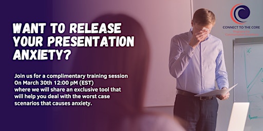 Want to release your presentation anxiety?