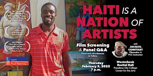 "Haiti Is A Nation Of Artists" by Jacquil Constant - Faculty Film Screening