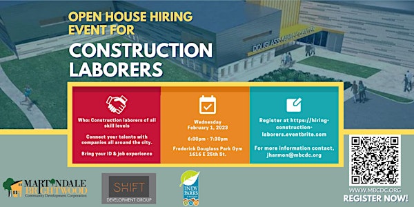 Open House Hiring Fair for Construction Laborers