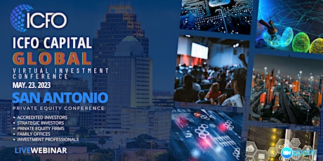 Image principale de Live Web Event: The iCFO Virtual Investor Conference - San Antonio, Texas.