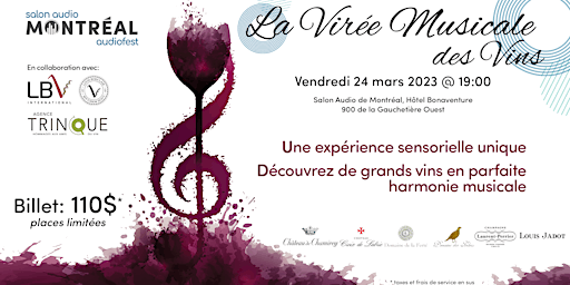 Salon Audio Montréal:  La virée musicale des vins