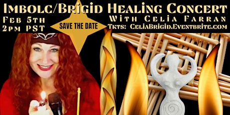 LiveStream Imbolc Brigid Healing Concert with Celia Farran