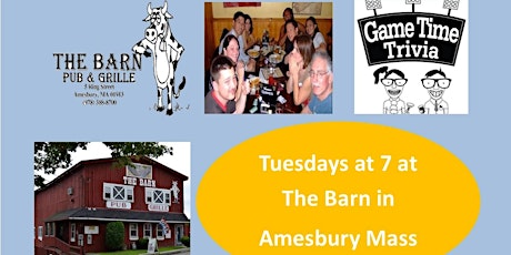 Game Time Trivia Tuesday Nights at the Barn in Amesbury
