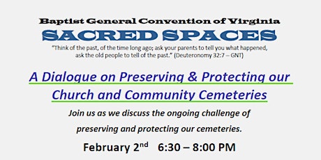 SACRED SPACES: A Dialogue on Preserving & Protecting our Church Cemeteries