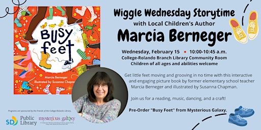 Local Author Storytime: Marcia Berneger
