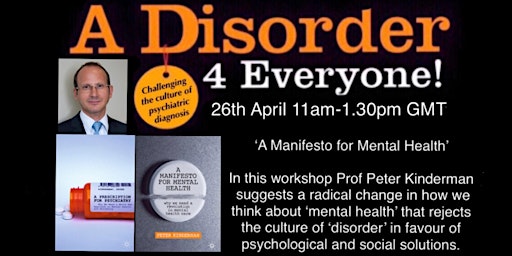 A hopeful workshop on radical change with Prof Peter Kinderman