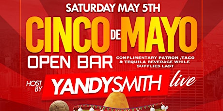 YANDY SMITH CINCO DE MAYO PARTY | SAT MAY 5TH NEW YORK CITY primary image