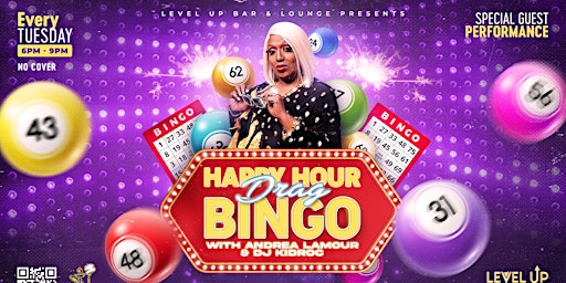 Imagem principal de Happy Hour Bingo with Andrea Lamour