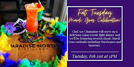 Fat Tuesday - Mardi Gras Celebration at PND ft Chef Ace Champion