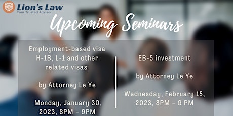 Immigration Seminar Series - EB5