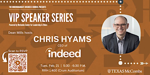 VIP Speaker Series with Chris Hyams, CEO of Indeed
