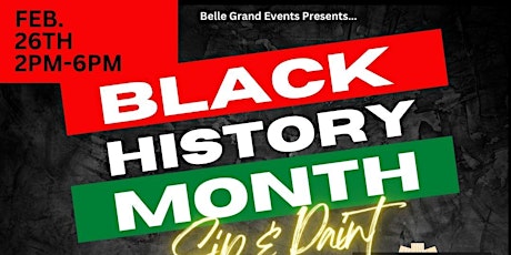 Black History Month "Sip & Paint"