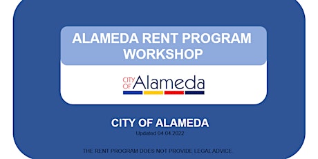 Alameda Rent Program Informational Workshop