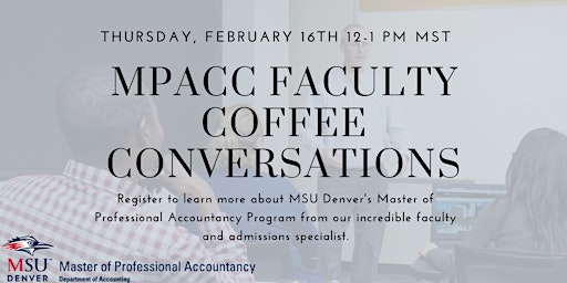 MPAcc Faculty Coffee Conversations