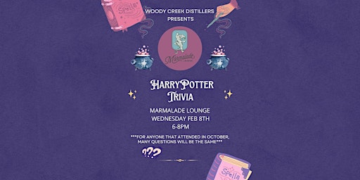 Harry Potter Trivia Night at Marmalade Lounge + Boutique