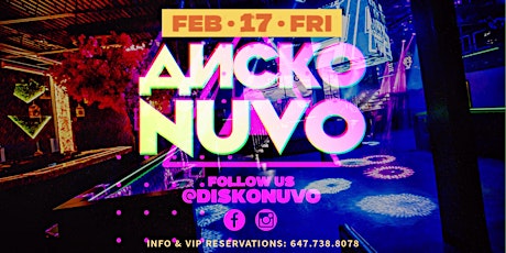 Image principale de ДИСКО @ NUVO NIGHTCLUB • TORONTO • FEB 17 FRI